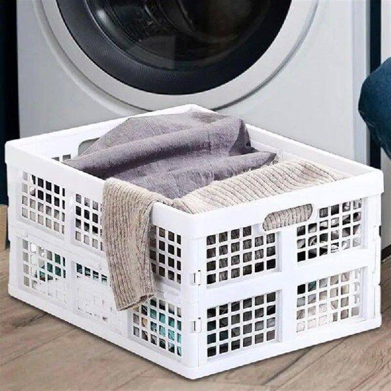 Stackable Basket For Organizing Hollow Laundry Hamper With - 实物图