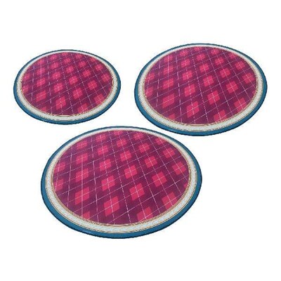 Round Circular Non-Slip Area Rug Decorative Modern Bedside