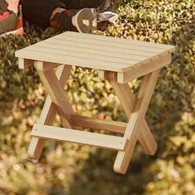 Small Folding Stool Portable Wooden Stool Chair Lightweight