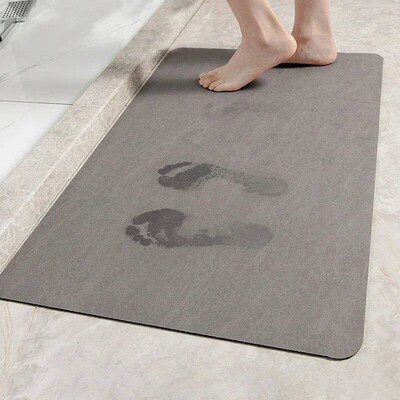Bath Mat Diatomite Foot Mat Bath Mat Super Absorbent Bathroo