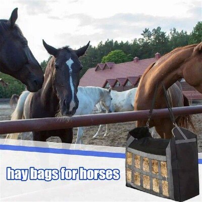 Horse Hay Bag Hangable Goat Food Container Water Resistant