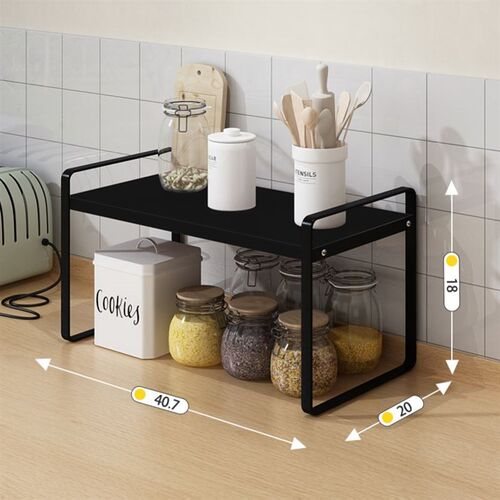 Smart Design Cabinet Storage Shelf Rack Cup, Dish Pantry