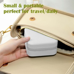 Travel jewelry box bridesmaid gift box, earring storage box