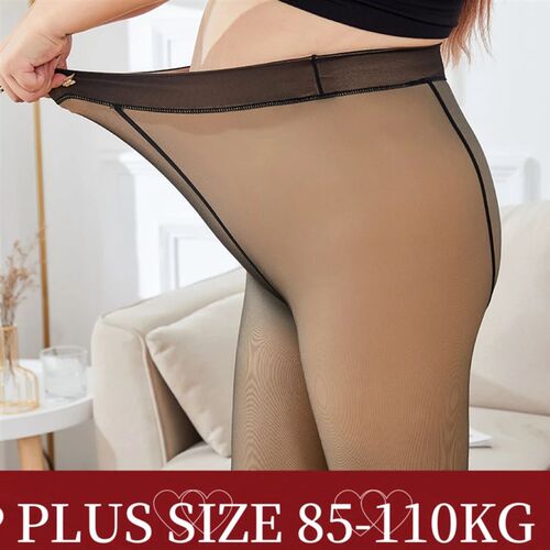 Large Size Winter Warm Leggings Women Skin Effect Thermal Ti