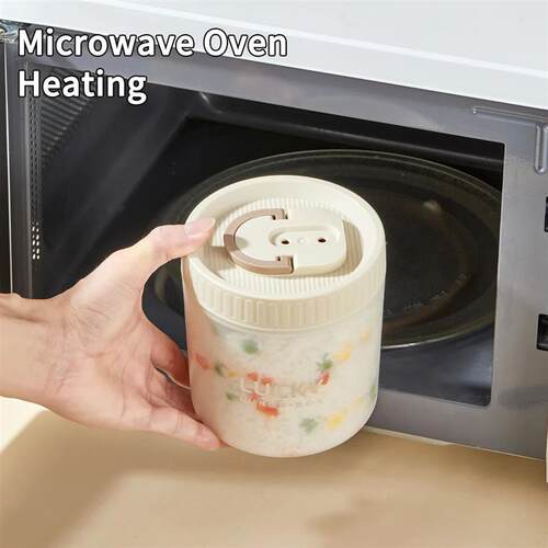 Transparent Plastic Lunch Box With Handle Microwave Safe Lea