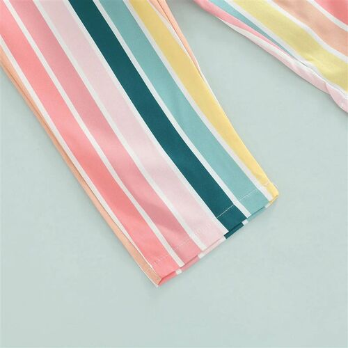 2024 New Kids Girls Stripe Romper Jumpsuits Baby Clothes Sle