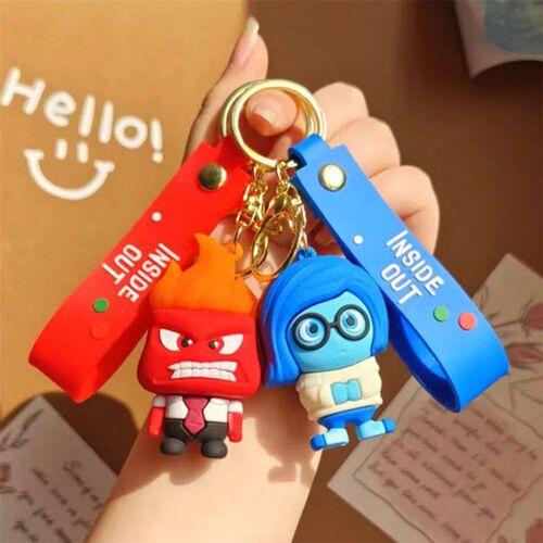 30PCS Set Wholesale Inside Out 2 keychain Figure Cute Cartoo