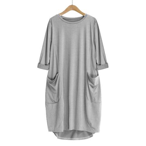 Spring Autumn Long Sleeve Casual Loose Dress Maternity Cloth
