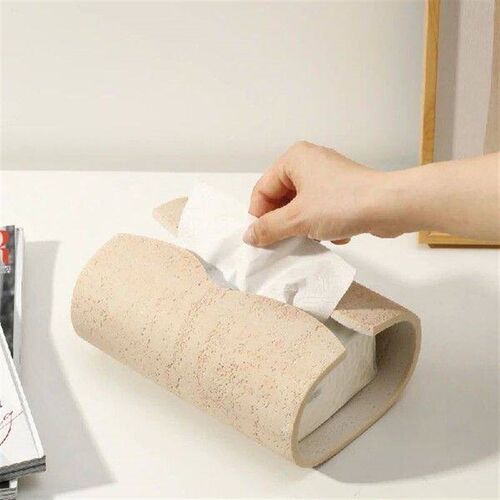 Ahunderjiaz-Retro Pure Natural Stone Tissue Box, Household