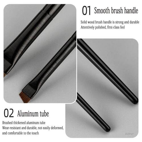 New 1/2pcs Blade Makeup Brushes Angled Thin Eyebrow Brush Fl