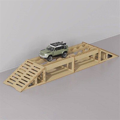 RC Wooden Bridge Simulation Obstacle Steep Slope Simulated