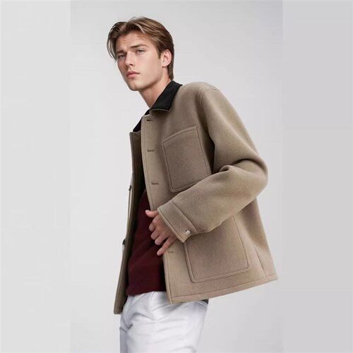 SpringFall Casual Menswear Youth Suit Corduroy Collar Pure C