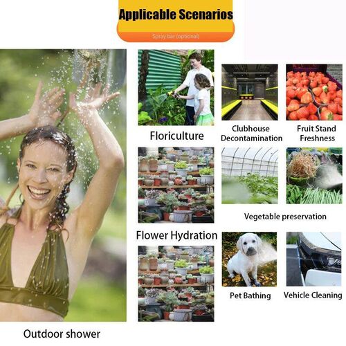 4/8L Portable Shower for Camping,Outdoor Shower with  Hose f