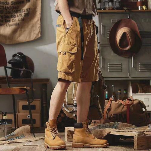 Casual Pants New Overalls Shorts Mens Casual All-match Loos