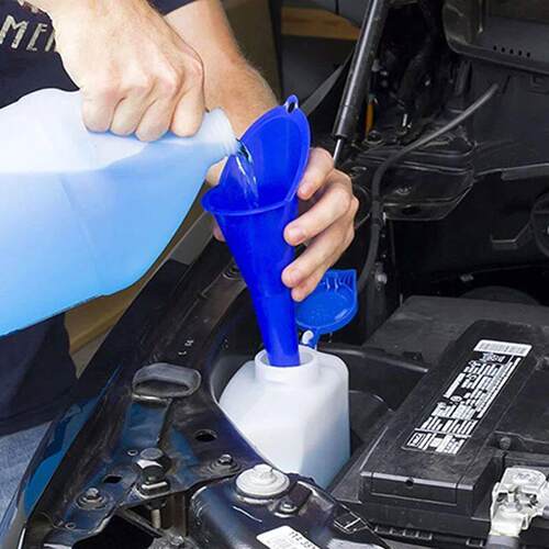 Car Funnel Gasoline Oil Fuel Filling Tools Anti-splash Plast