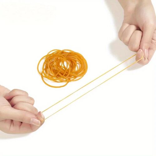 High elastic yellow rubber band - set of 200/500 pieces