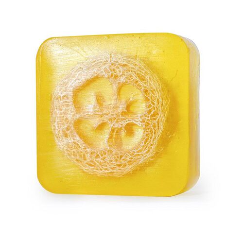 100g Lemon Loofah Soap Cleansing Bath Soap Handmade Soap