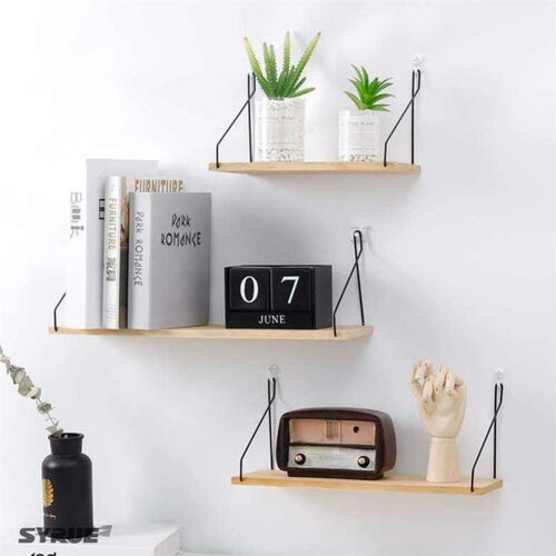 -Mwyn solid wood wall shelf living room one character parti