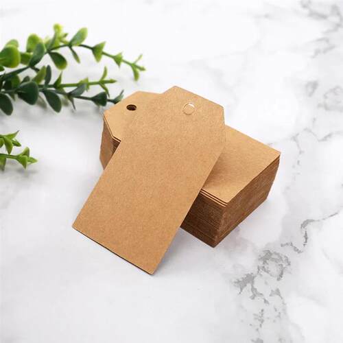 Blank Kraft Paper Tags Garment Clothing Tag Cake Bread Small
