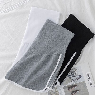 8347# Summer Thin Cotton Maternity Shorts Adjustable Belly S