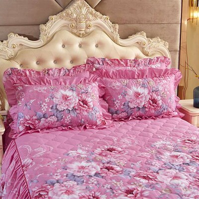 Mattess Cover Cotton Bed Skirt One-piece Thickened Scrub Bed