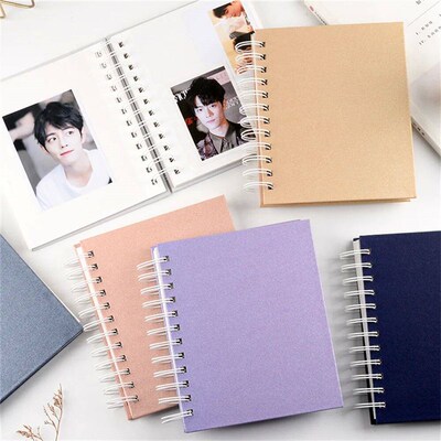 3/4/5/6 inch Photo Album Solid Color Sparkling DIY Photo Alb