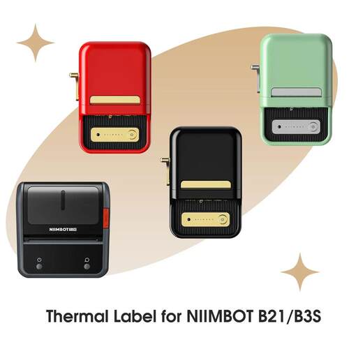 30-50mm Niimbot B21 B1 B3S Printer Label Paper Roll White er