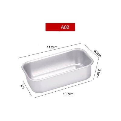 Bakeware Loaf Pan Aluminum Snow Toast Box Bread Mold Cake