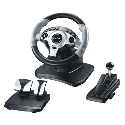 Racing Steering Wheel with Sensitive Pedals with Vibration f