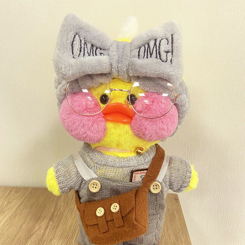 30cm Cute Lalafanfan Yellow Cafe Ducks Stuffed Soft Toy Kawa
