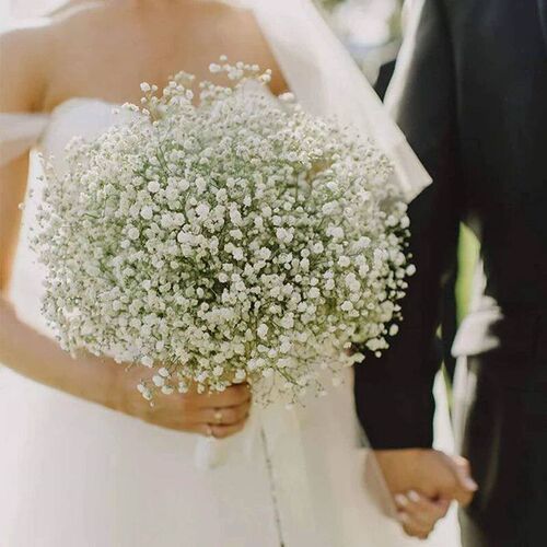 5/1Pcs Gypsophila Artificial Flower White Pink Blue Baby Bre