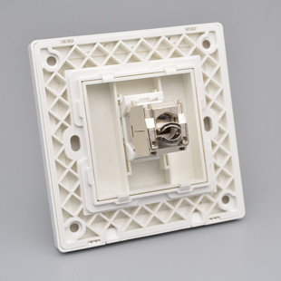 单口七类网络面板8型CT7万兆网线电脑插口RJ5网插屏蔽模块插座