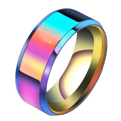 6 Colors Classic 8mm Tungsten Mens Ring Surface Brushed Stai