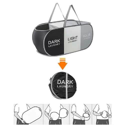 Oxford Cloth Dirty Clothes Storage Basket Foldable Large