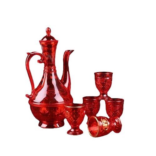 Chinese Style Wedding Wine Set Red WineCrystal Worship Praye