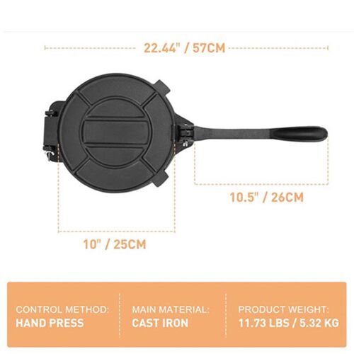 Cast Iron Tortilla Press Tortilla Maker Taco press Roti