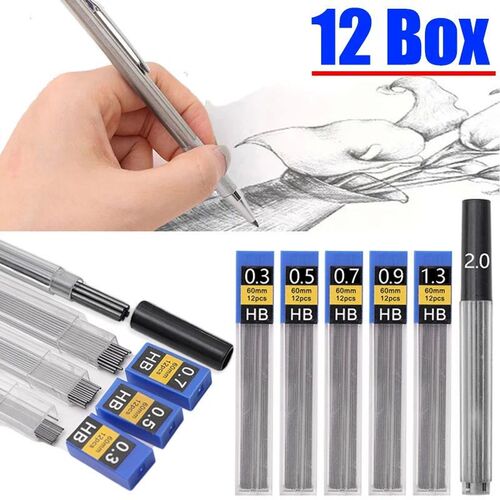 Mechanical Pencil Lead 0.3 0.5 0.7 0.9 1.3 2.0 HB Refill Lea