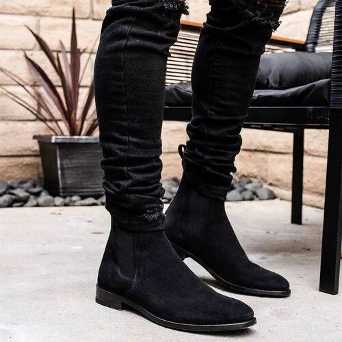 Men Chelsea Boots High Quality Men Ankle Boot Male Vinage Cl