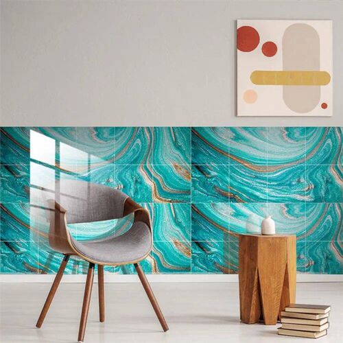 10pcs Minimalist Crystal Tiles Wall Stickers Kitchen Bathroo