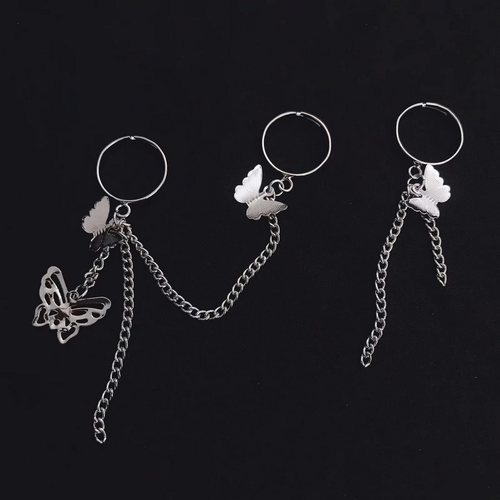 Punk Cool Cross Rings For Women Men Silver Color Adjustable