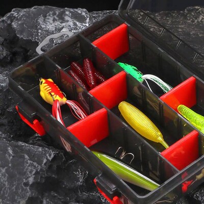 Lure Bait Organizer PP Plastic Translucent Fishing Tackle Bo