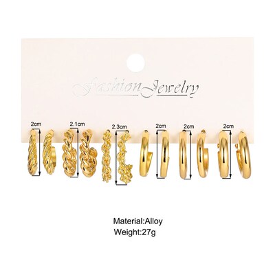 Cross-border Earrings set 24-piece earrings set耳环24件套