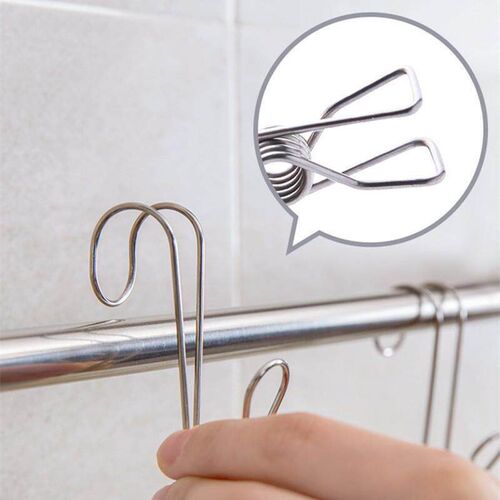 Stainless Steel Clamp Hooks for Kitchen, Bathroom, Balcony -
