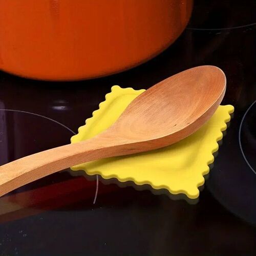 1pc Cartoon Biscuit-Shaped Soup Spoon Rest - Heat Insulating