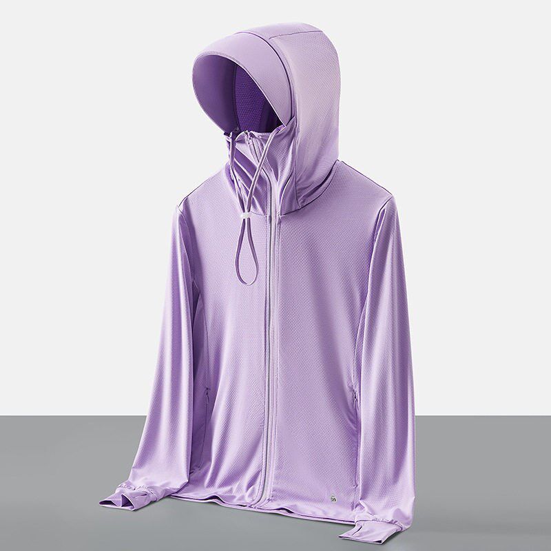 2025 uple Sun Protection Clothing Ice Silk Thin Breathable O - 实物图