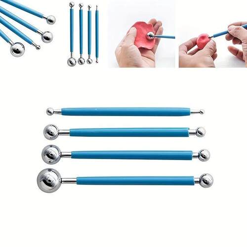 9pcs Pottery Tool Pieces Stylus Tools 2 Way Total 10 Differe