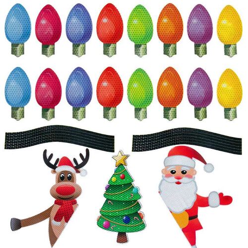 Christmas Car Refrigerator Decoration Reflective Bulb Light