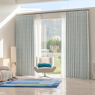 加高雪尼尔提花布窗帘成品全遮光202新款法式别墅自建房客厅卧室