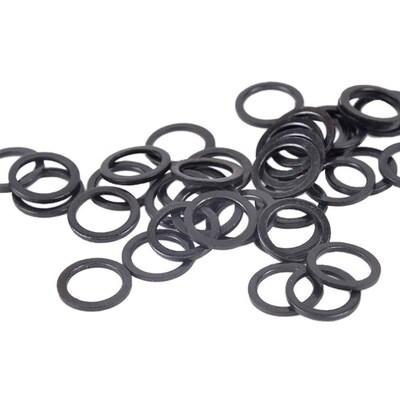 100x Black Skateboard Truck Axle  Washer  Ring Repair Rebuil
