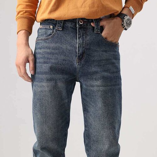 Spring and Summer New Mens Jeans Loose Straight Simple tend